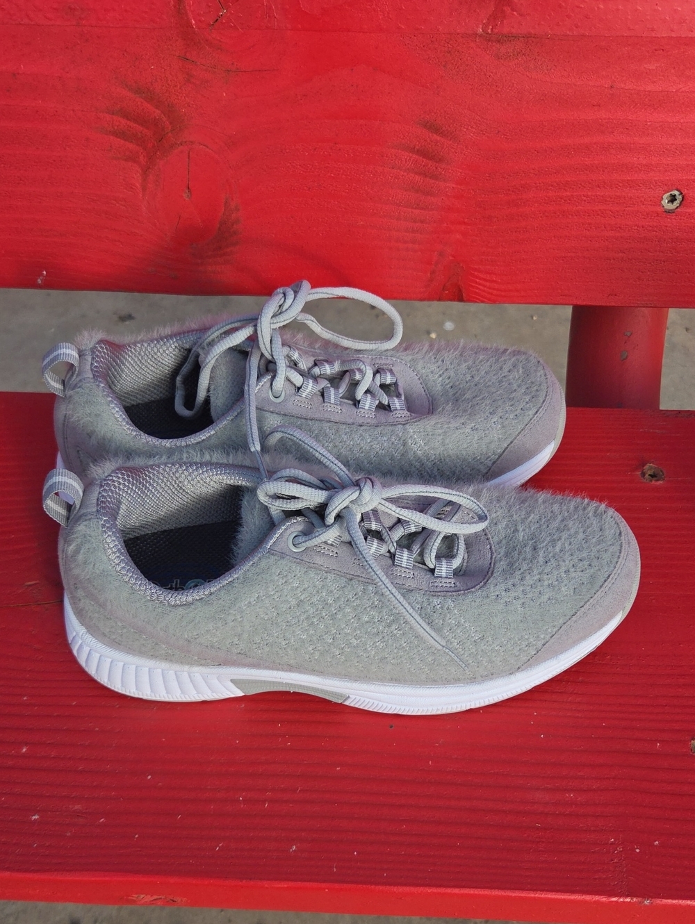 OrthoFeet 989 Coral Wool Womens Size 8 M Gray Low Orthotic Sneakers Shoes - Picture 6 of 12